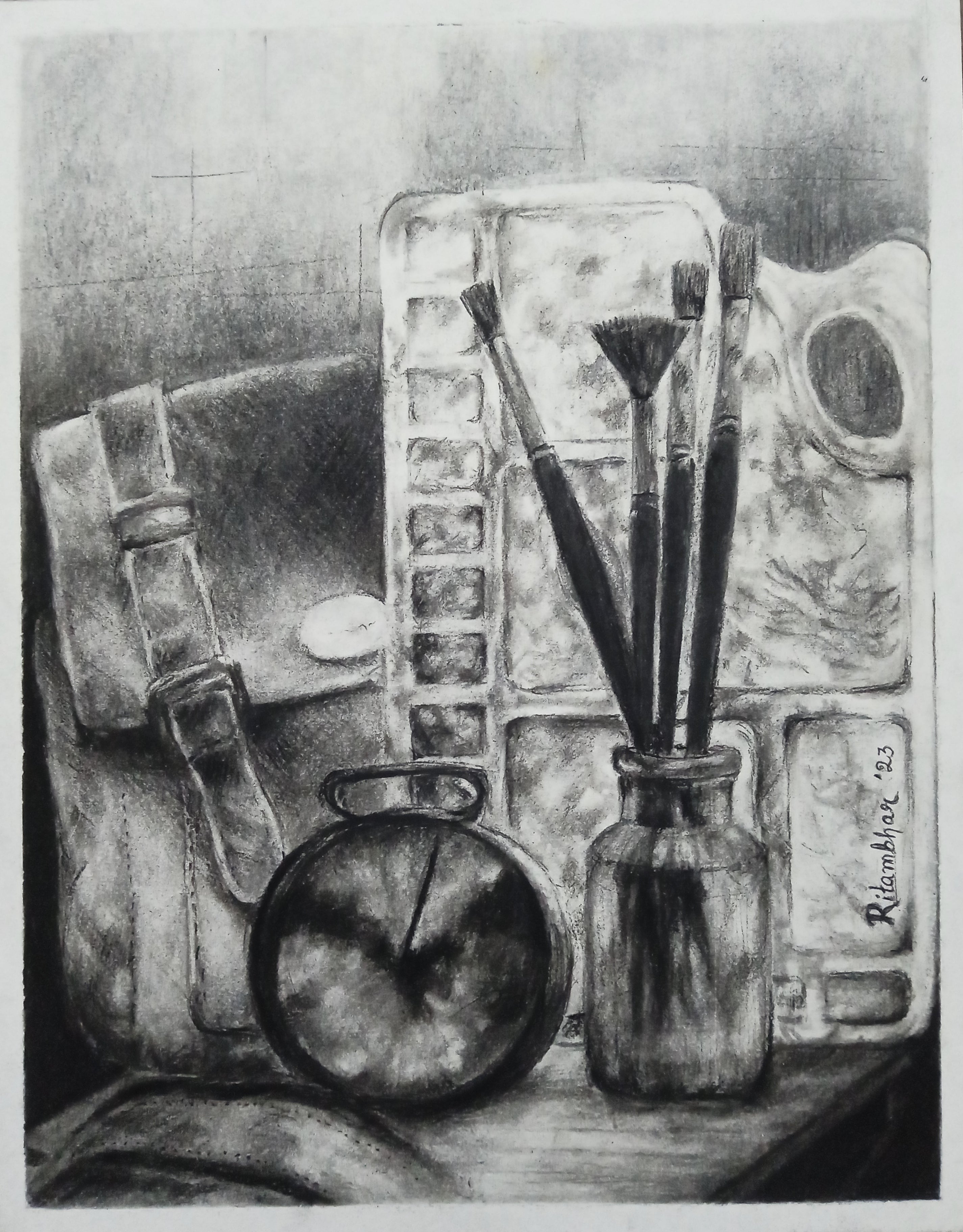 Palette and Brushes